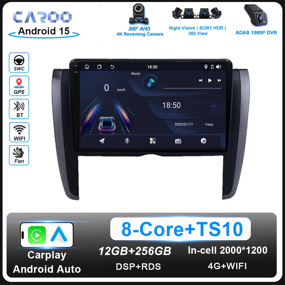 

Android 15 For Toyota Allion Premio 2007 -2015 Auto Radio Stereo Carplay Navigation GPS Stereo Multimedia Player No 2din DVD 4G