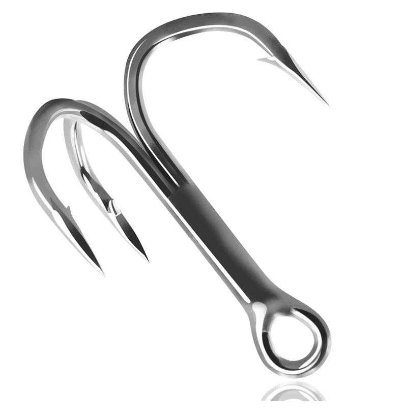 ZYZHE Dreifachhaken 6~9 Stück/Box ZYZ019-4X Verstärkter Dreifachhaken Größe 2 # -10 # Hochkarbon-Stahl Kunstköder-Assist-Haken – Detail 6