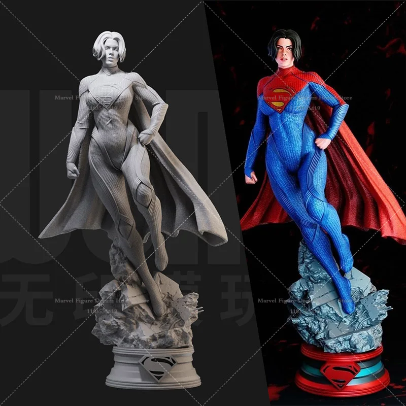 

1/24 1/18 Scale Superhero Short Haired Supergirl Fantasy Justice Works TV Series DIY Self-assembled Resin Un-panited Model