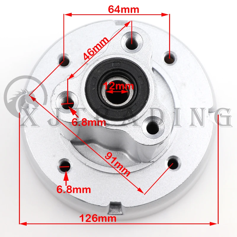 High quality Motorcycle CNC Aluminum alloy Front Rear Wheel Rim Hub For HONDA Monkey Z50 Z50J Disc Disk Brake Motor Accessories