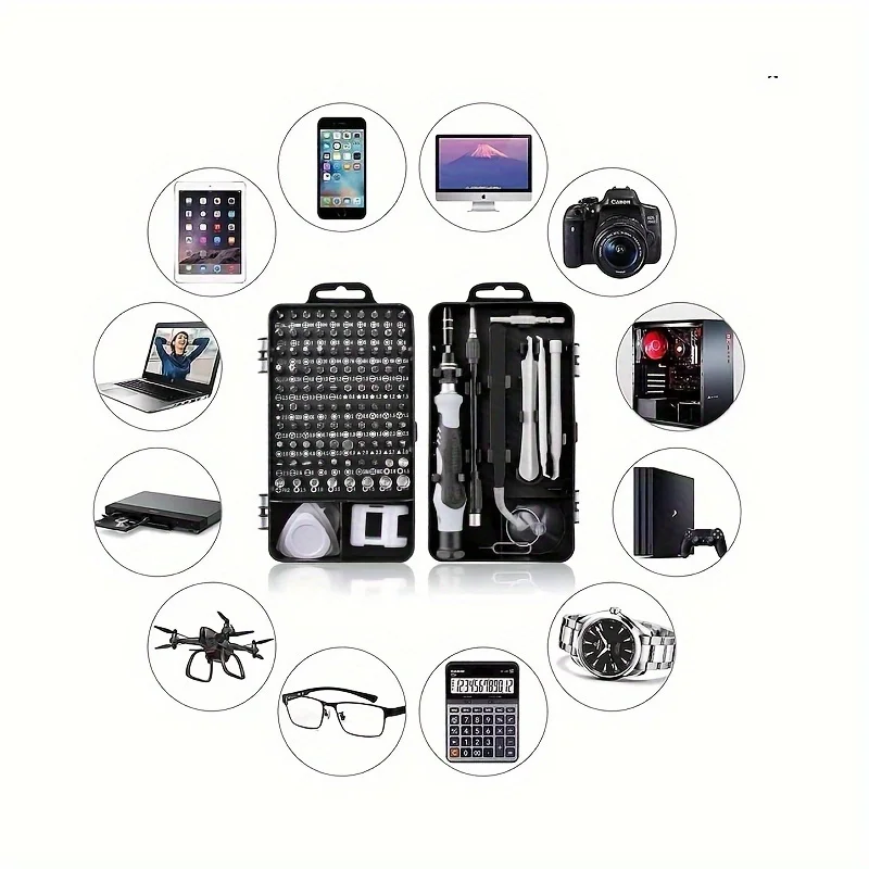 

Набор электронных отверток 115 в 1, прецизионные инструменты для ремонта, магнитные отвертки, профессиональные инструменты для ремонта ноутбуков и телефонов