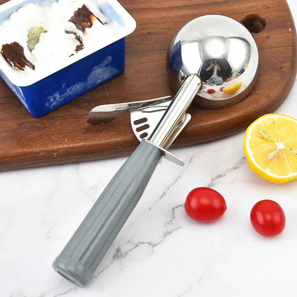 Ice Cream Scoop with Release Portion Control Ice Cream Scoop Efficient Stainless Steel Trigger Release Ice Cream Cookie for Home