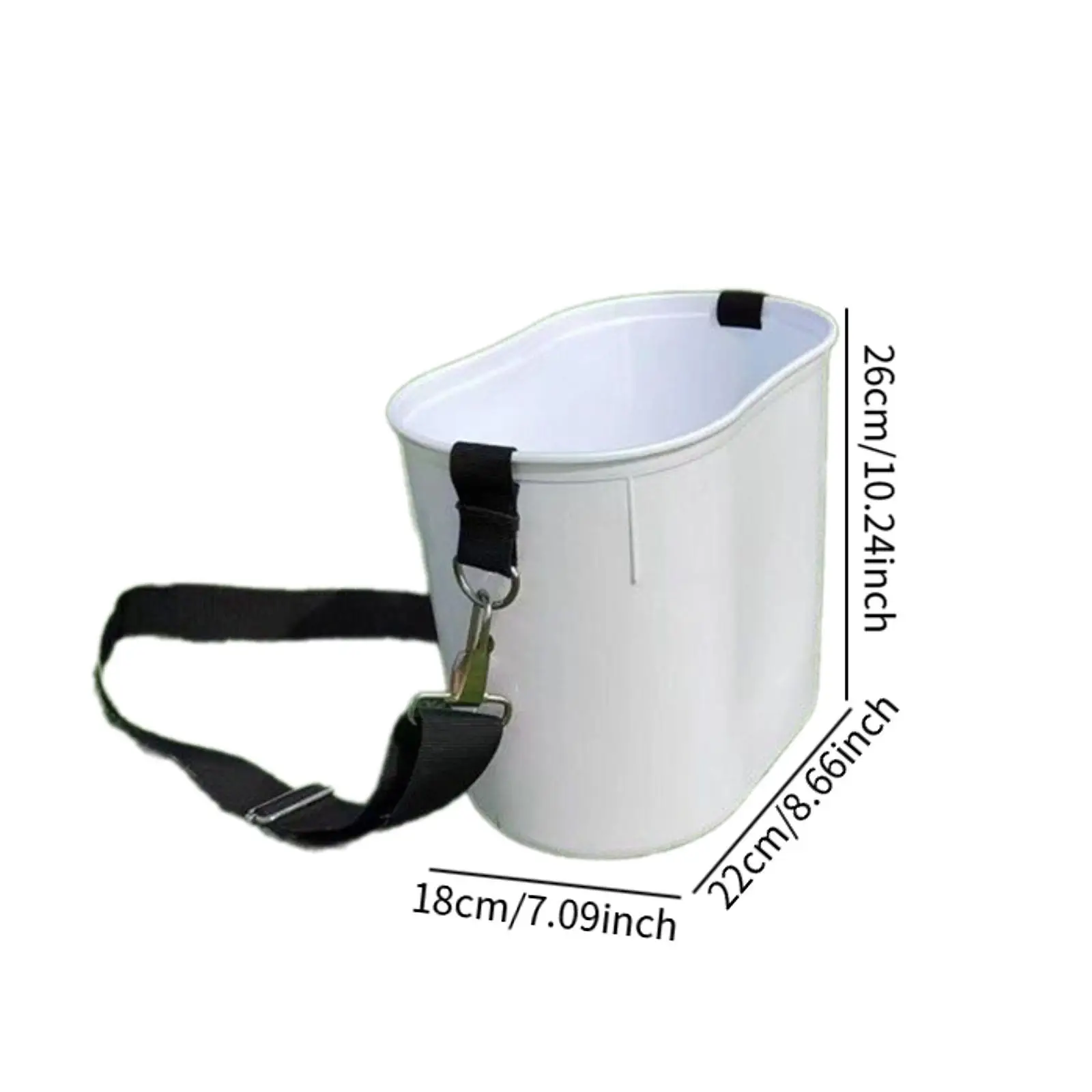 Portable Multifunctional Fruit Picking Bucket with Adjustable Strap Berry Picking Basket for Park Lawn Backyard Garden Farm