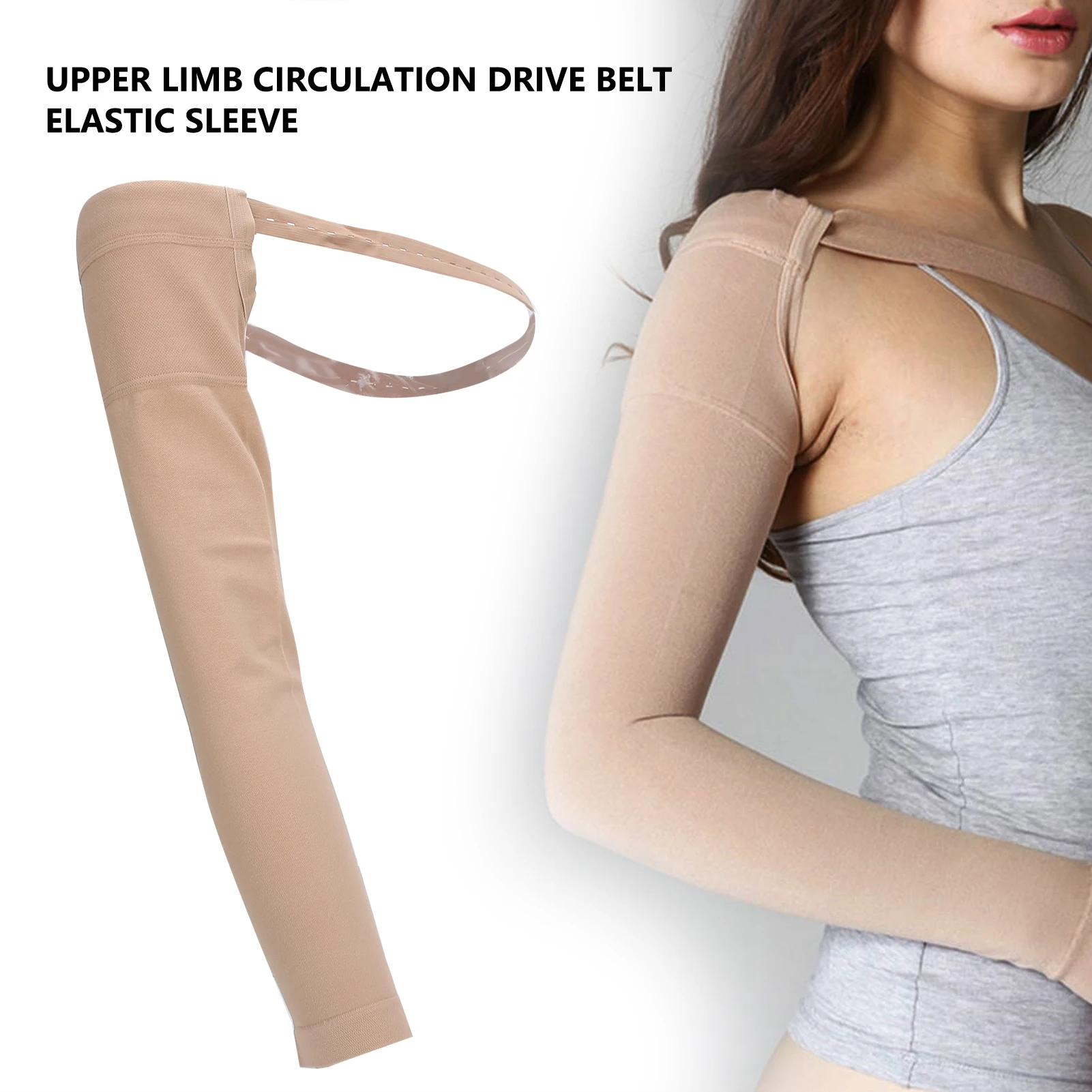 Various Sizes Posture Corrector Post Mastectomy Compression Sleeve Elastic Arm Swelling Lymphedema Relief Sleeve Soft Fits Skin