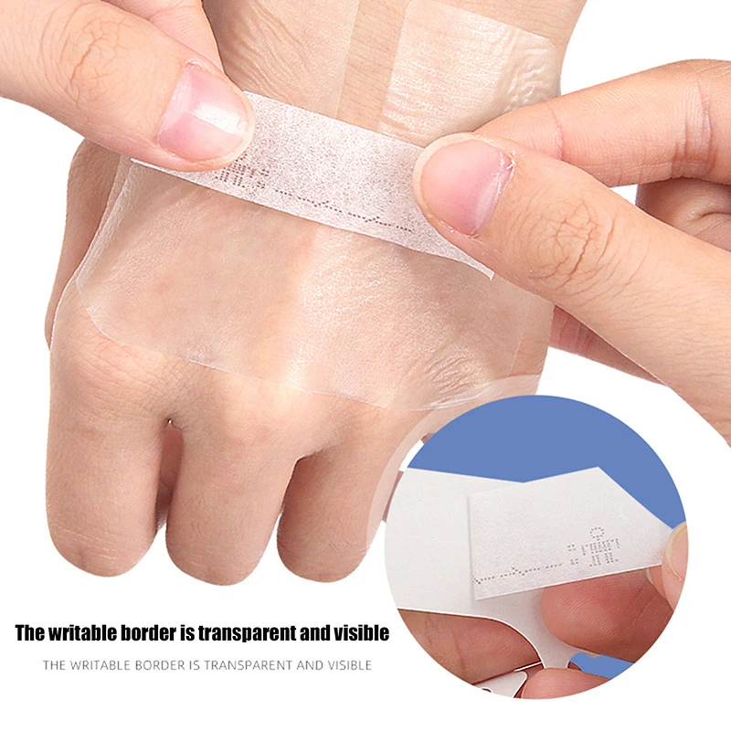 5PCS Octagonal Invisible Fitting  Fixation Application PU Transparent Visual Retained Plaster Waterproof Dressing Patch