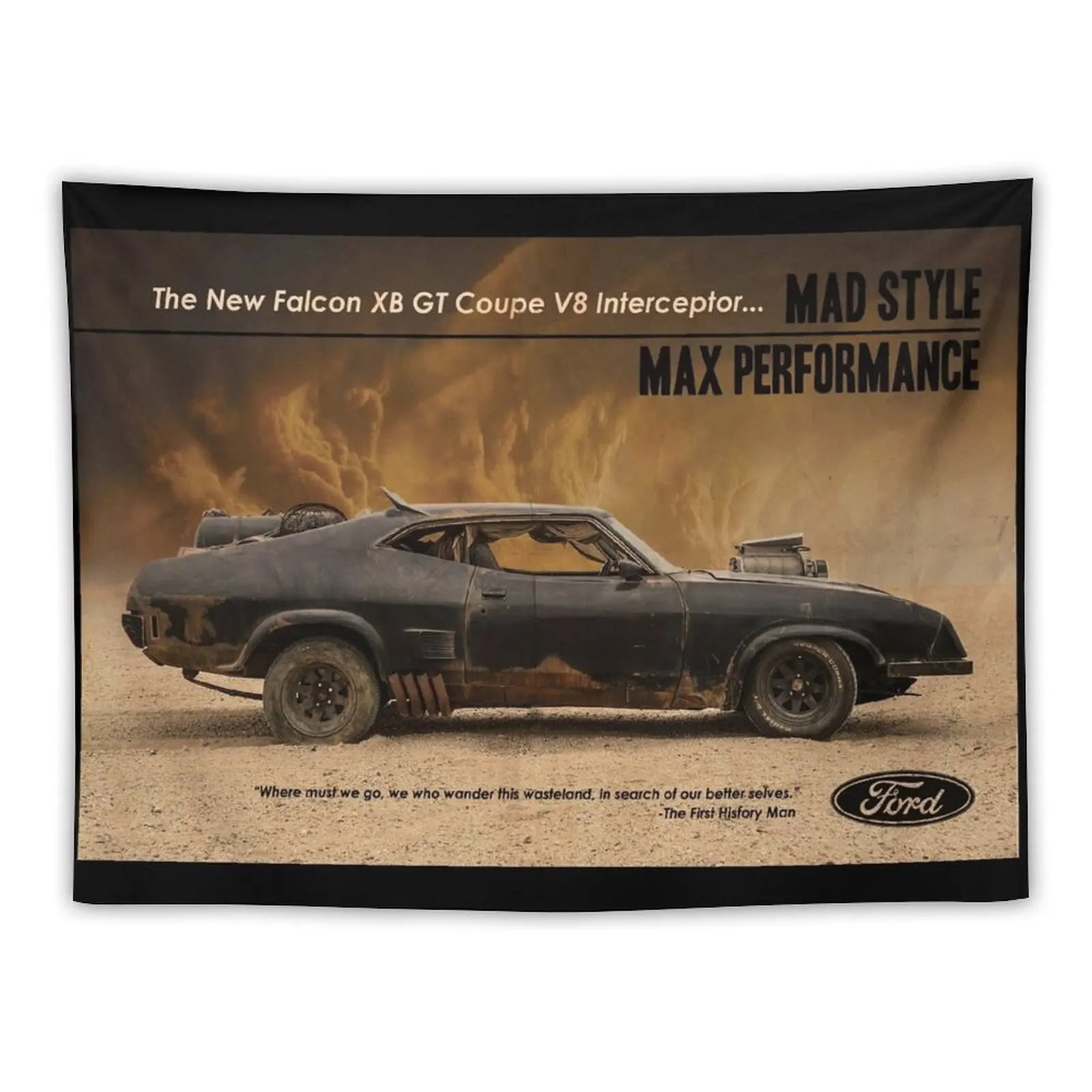 Mad Max Interceptor tapiz papel tapiz dormitorio decoración estética accesorios de decoración del hogar tapiz de pared colgante