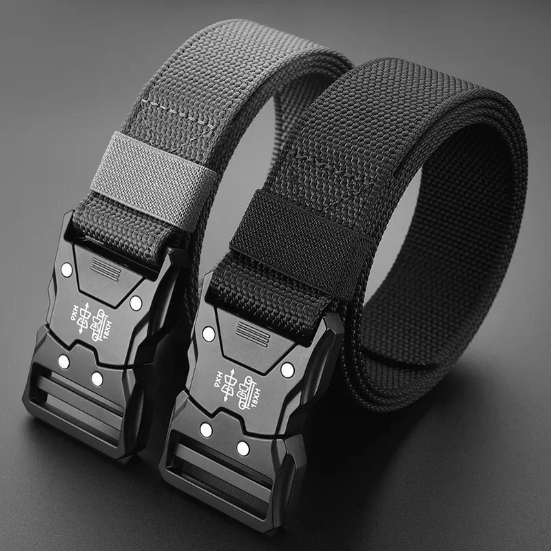 

Genuine Tactical Belt Quick Release Outdoor Military Belt Soft Real Nylon Sports Accessories Men And Women Black Belt