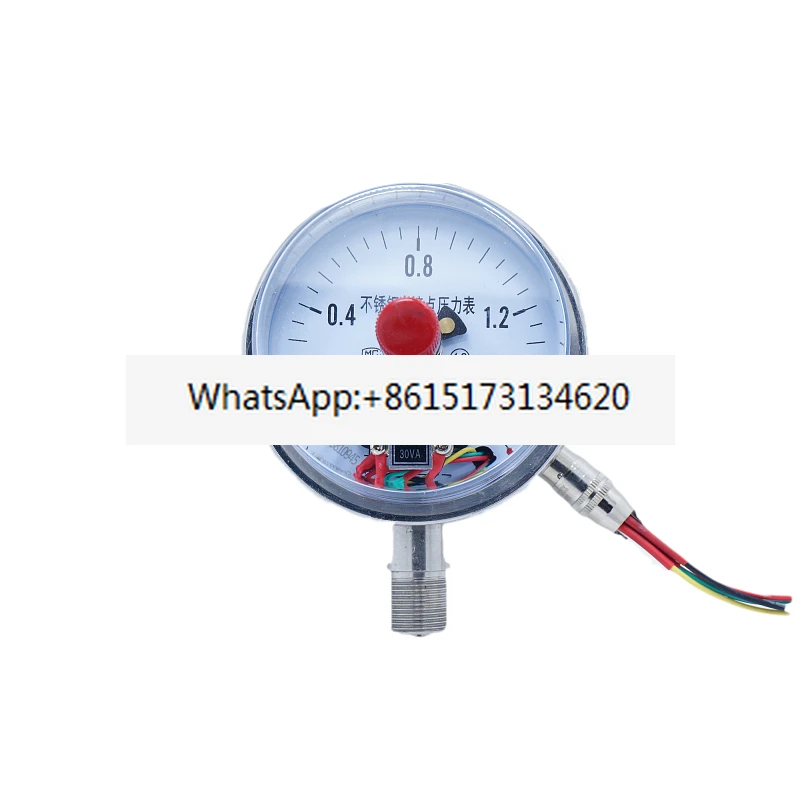 

Электрический контактный манометр из нержавеющей стали YXC-100BF 0-0,6, 1,6, 2,5, 4, 6, 10MPA
