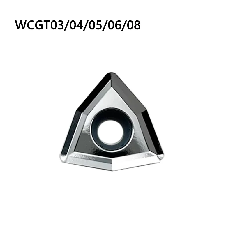 

10 шт. WCGT030208 WCGT040208 WCGT050308 WCGT06T308 WCGT080412 AL K10 Твердосплавные токарные пластины для U-сверл, инструменты для токарных станков с ЧПУ