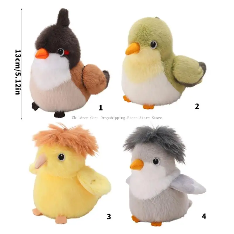 Urocza lalka Furry Bird z magnetyczną konstrukcją Idealny prezent dla dzieci, miłośników zwierząt i przytulnych dekoracji