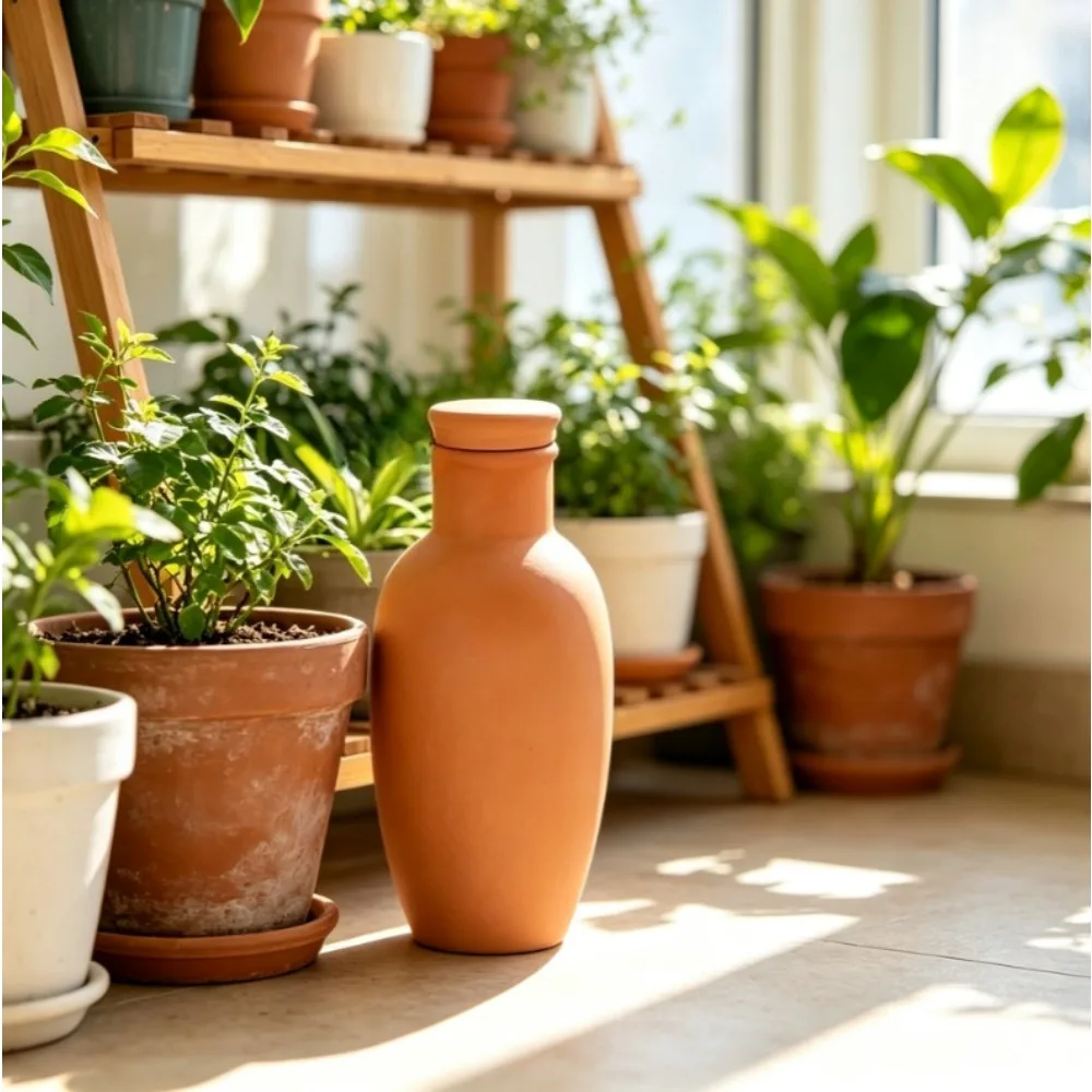 4Pcs Terracotta Automatic Self‑Watering Spikes Consistent Water Supply Self‑Irrigation Stakes Versatile Plant System