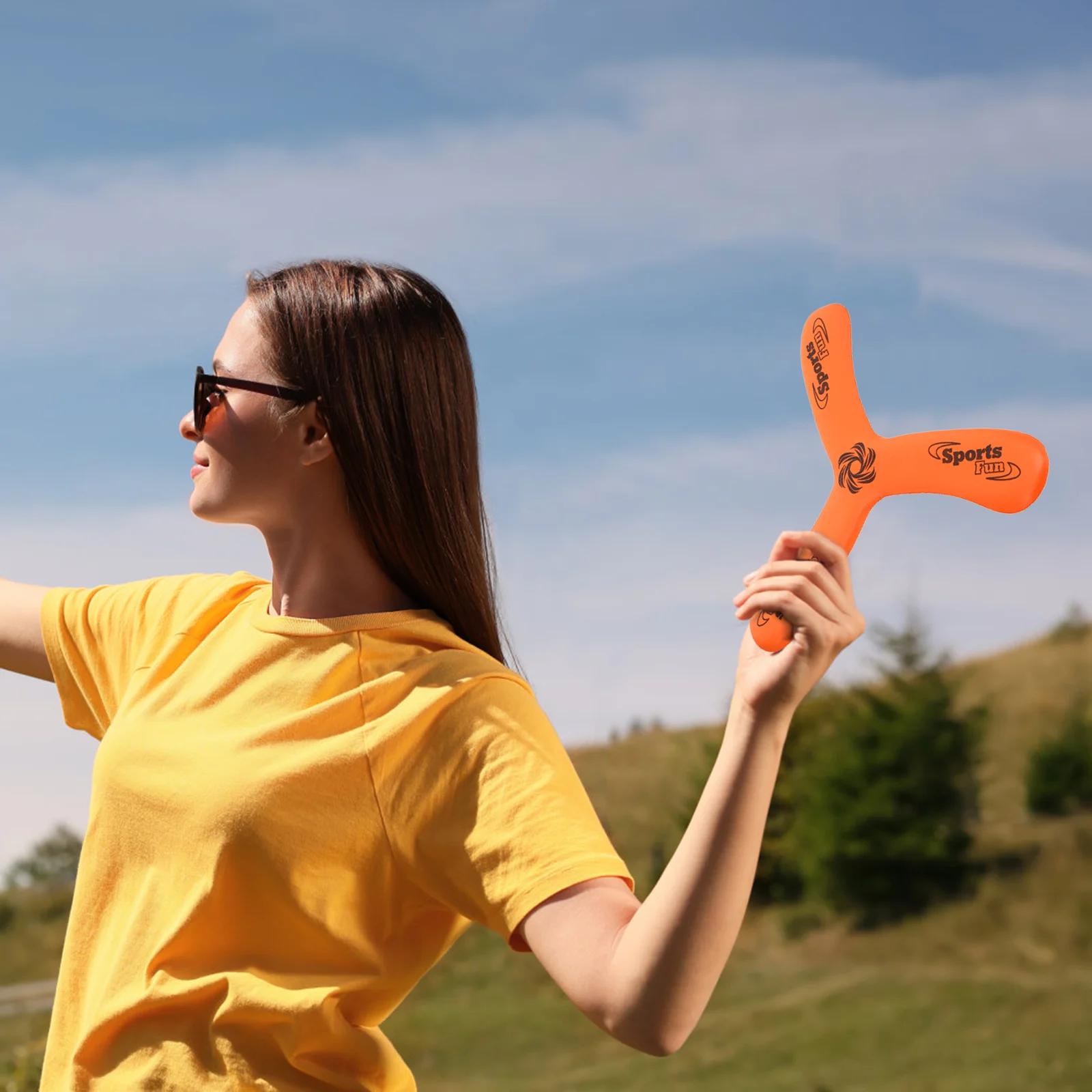 Sport für Kinder außerhalb Spielzeug im Freien Eva fliegende Bumerangs Kind Eltern-Kind