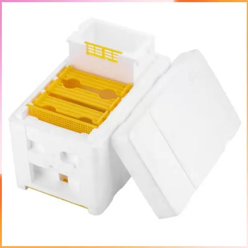 

A93Z 2Pcs Bee Hive Frame Holder Equipment Kit Bee Hive Foam Beekeeping Box Beehive Garden Bee Keeping Bee Tool Nest Case