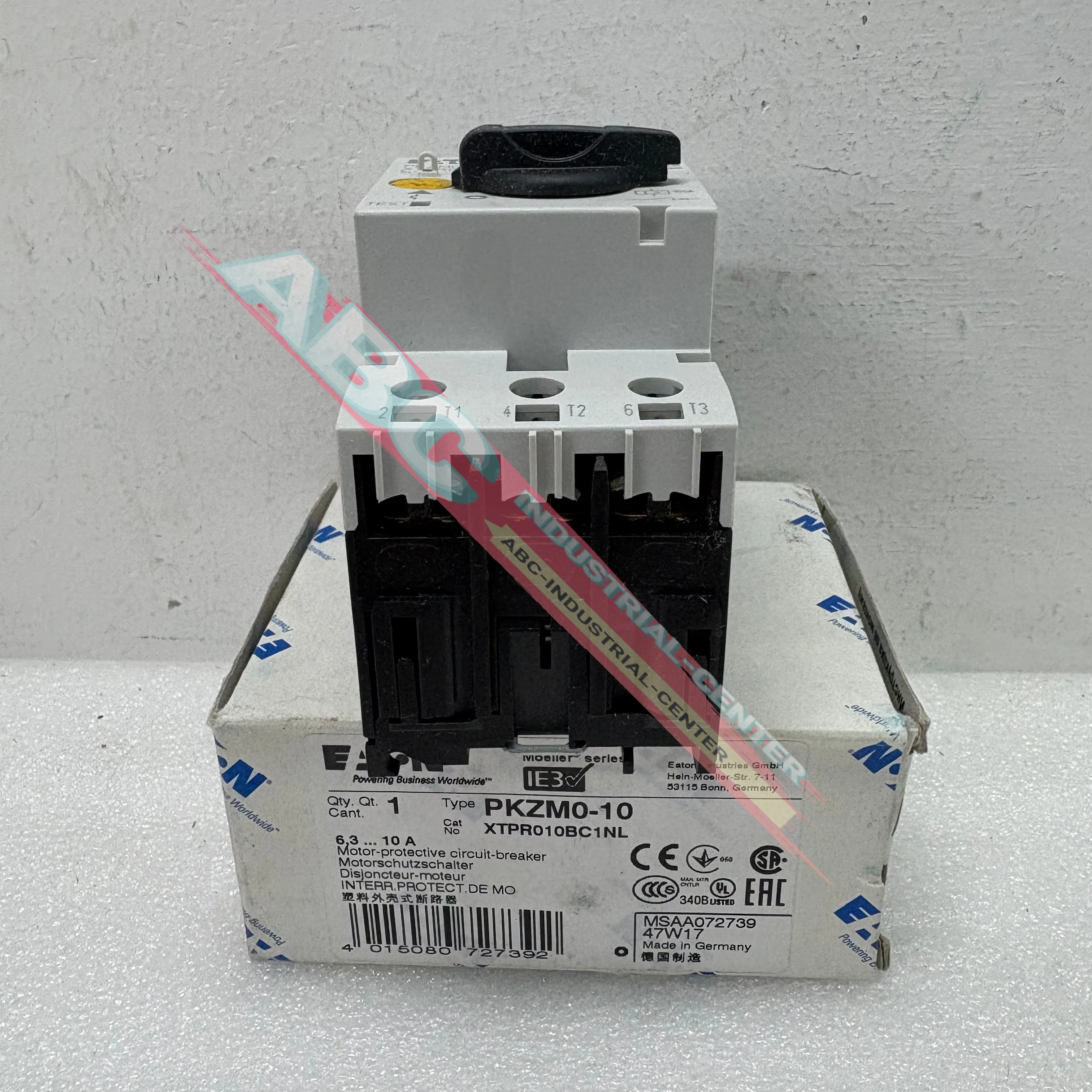 Автоматический выключатель двигателя PKZM0-10 XTPR010BC1NL совершенно новый