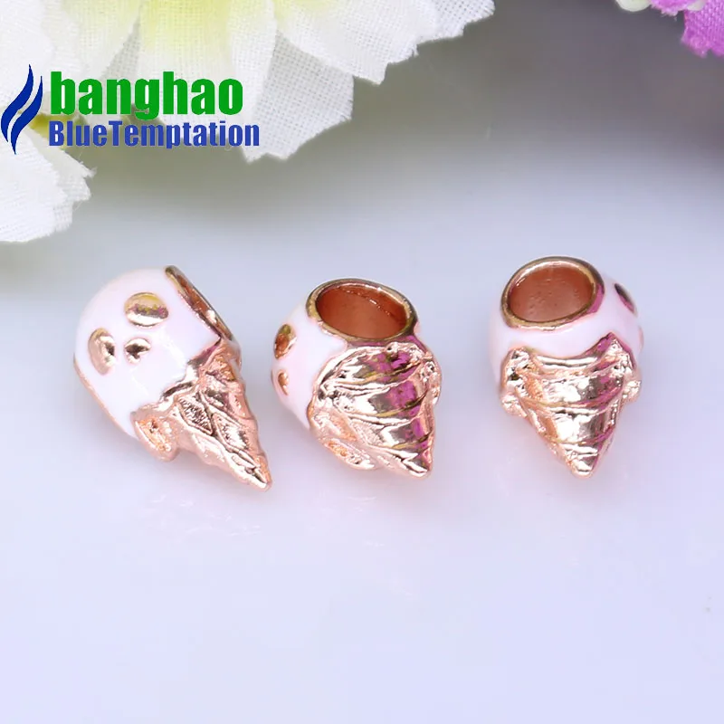 Wholesale DIY Fashion Ice cream Charm for making accessories for jewelry materials alloy pendants bracelets beads ENM1199