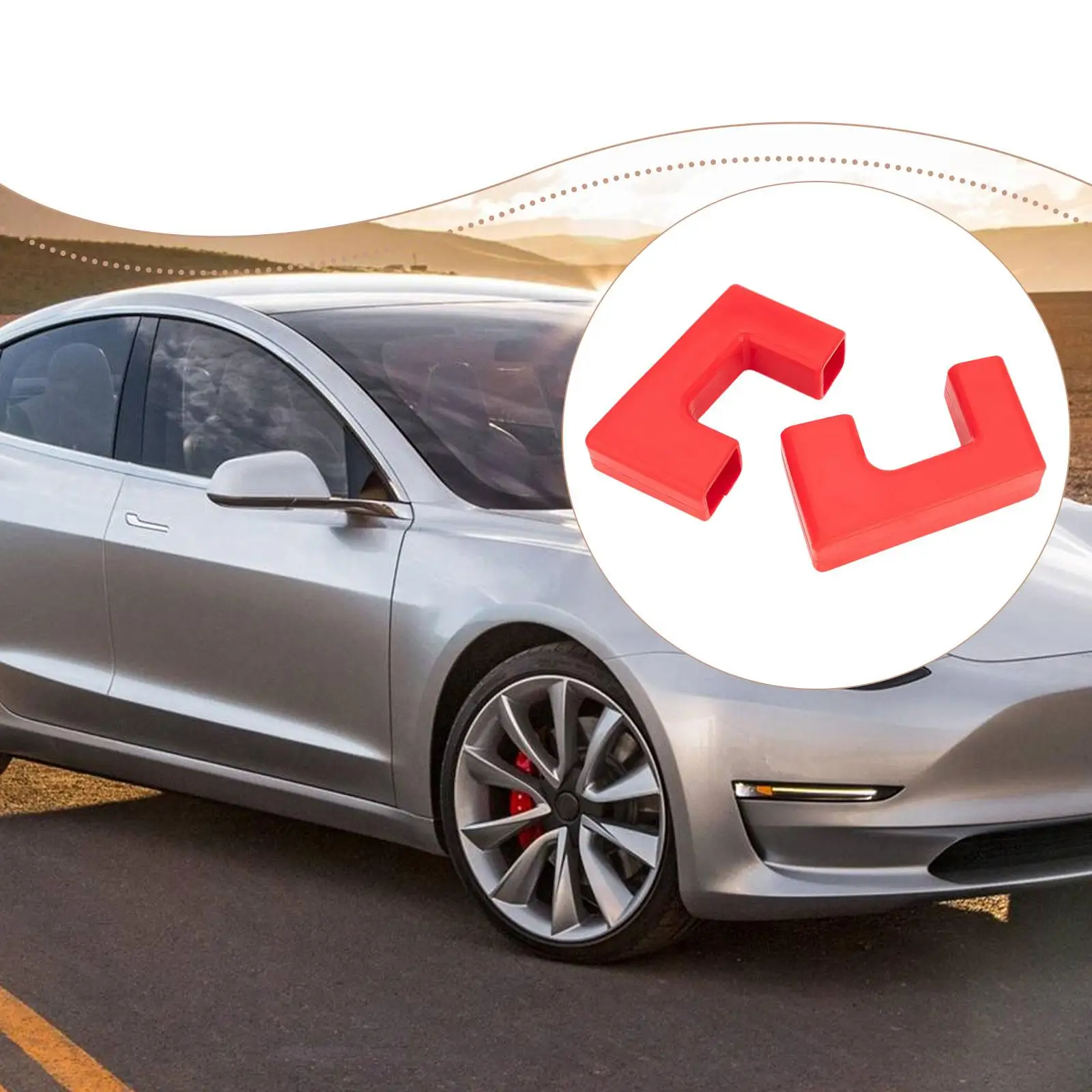 

2 чехла для буксирных крюков, рукава для буксирных крюков для Cybertruck Tesla 2024 и 2025