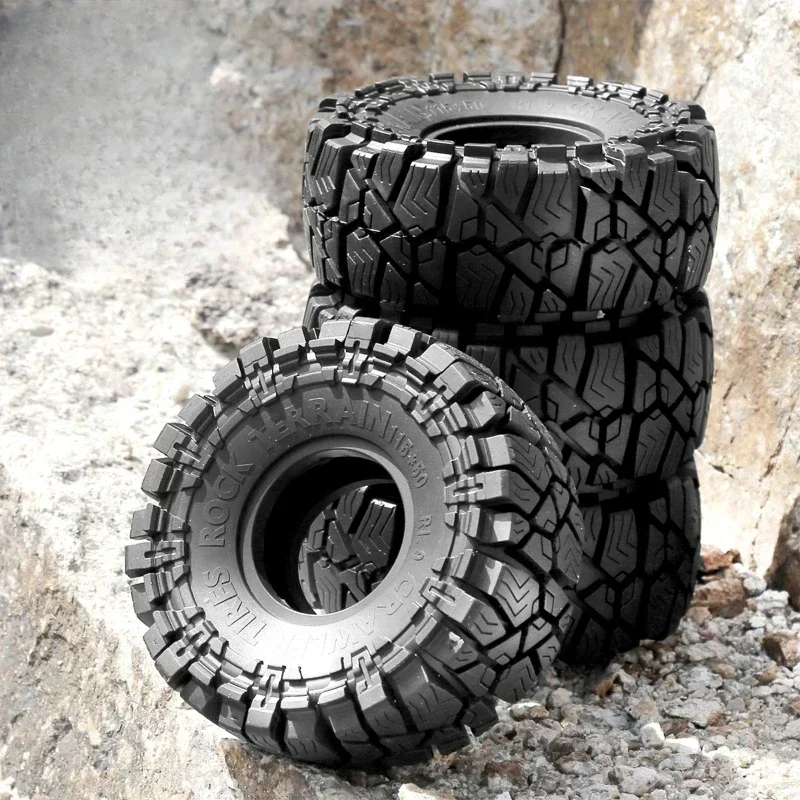 

4 шт. 1,9 резиновая шина для 1/10 RC гусеничного автомобиля Axial SCX10 Pro Capra TRX4 RC4WD D90 Redcat