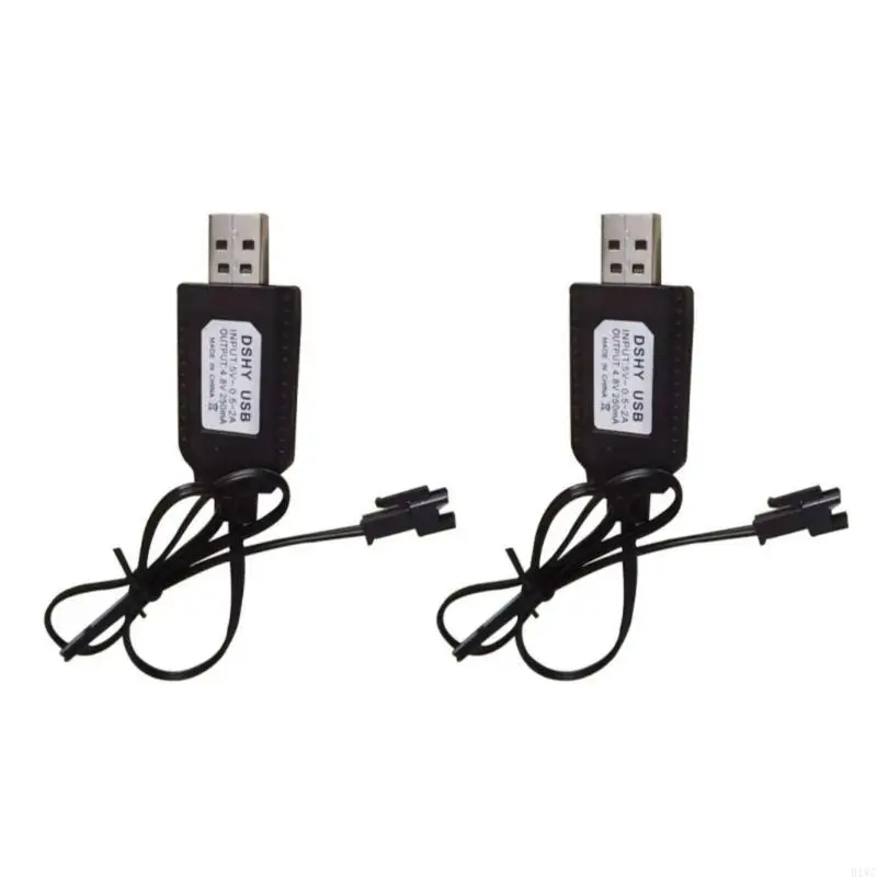

2Pcs 4.8V USB Cable with SM2.0 2P Connectors for Excavators Remote