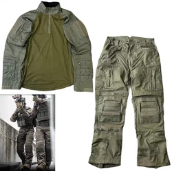 Tactical frog suit GEN2 HT multi terrain camouflage frog skin breathable training suit Shirt+pants set ranger green PRO style
