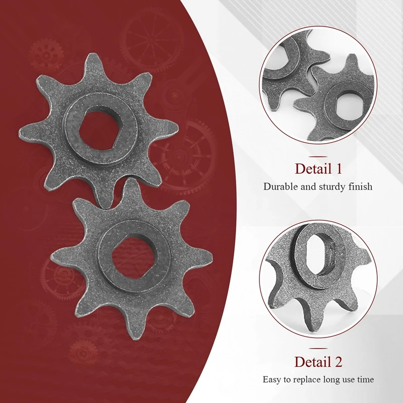 

Electric Scooter 8 Tooth Sprocket 410 Chain Motor 1/2Inch X1/8Inch Engine Chain Pinion 8T Gear For MY1020 Motor