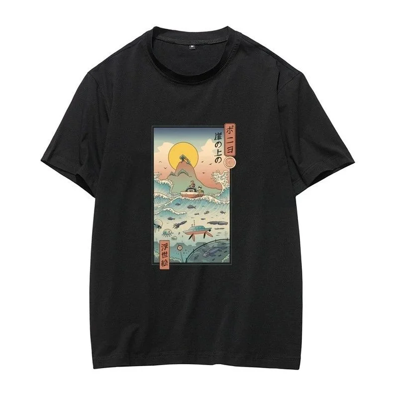 

Harajuku японское аниме Шиншилла футболка мужская Studio Ghibl Sle другой материал 00% женская модная женская футболка