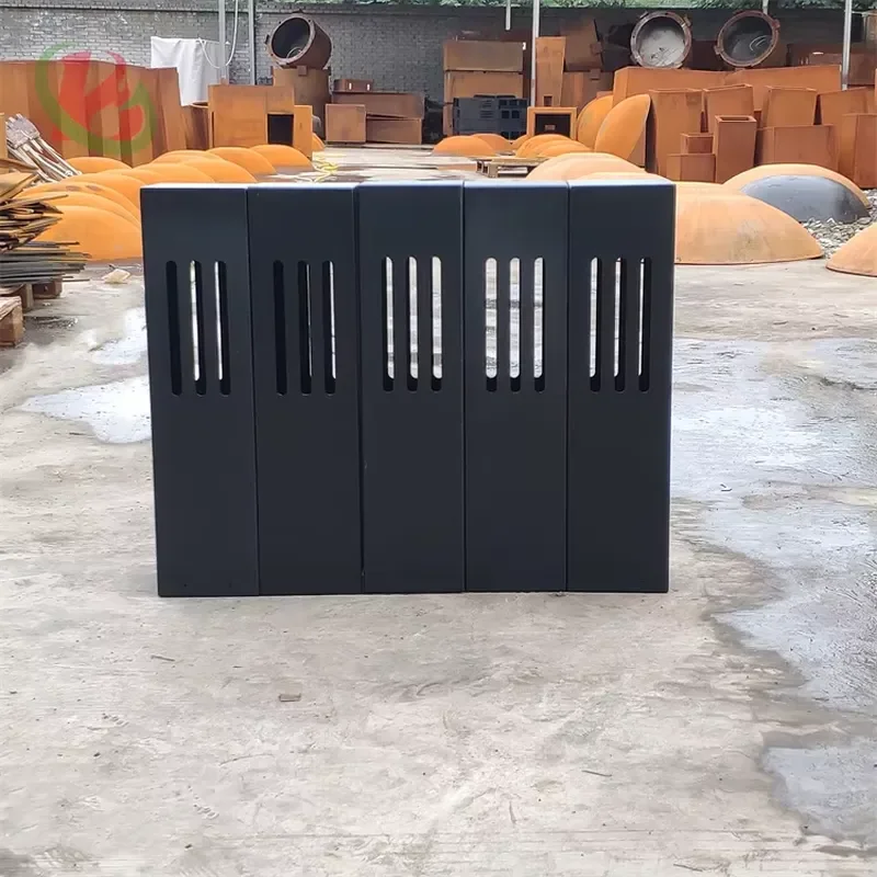Bollard Light in Garden Frame Bollard Light Corten Steel 40w Bollard Light