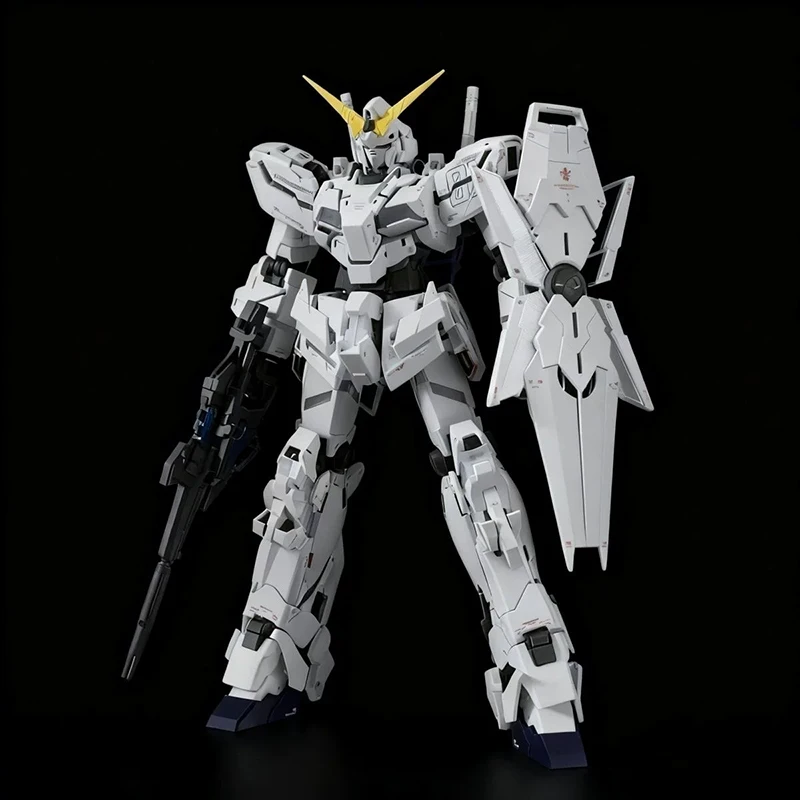 MGEX 1/100 Unicorn Gundam Action Figure Mecha Warrior Assembly Model Kit דגם פלסטיק עם פרטים גבוהים מתנות לקישוט שולחן העבודה