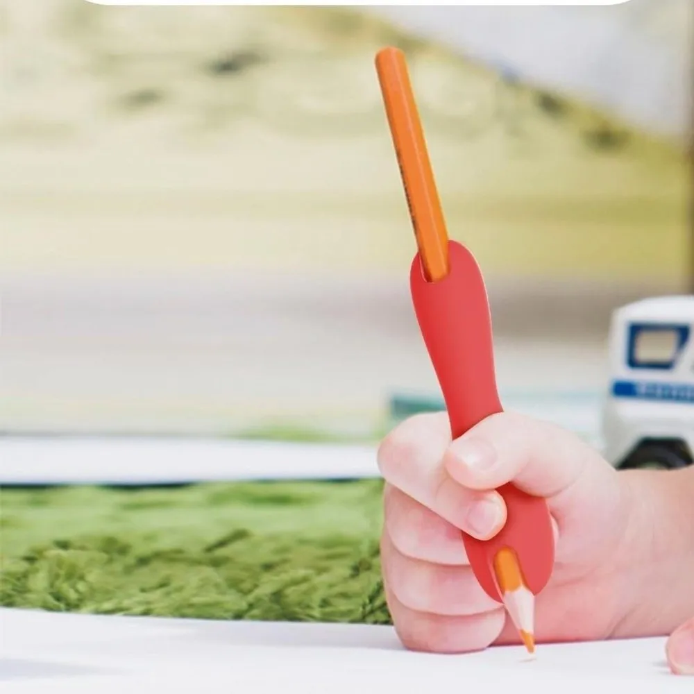 

Силиконовые держатели для карандашей, нескользящие инструменты для рукописного ввода, многоразовый удобный корректор для письма, тренажер