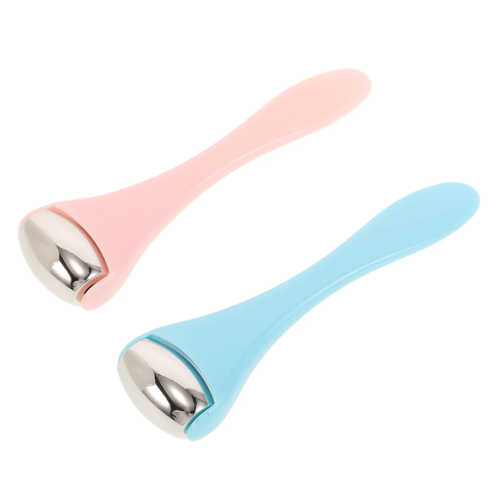 

2Pcs Eye Massage Roller Eye Cream Applicator Tool Face Massager Stick Zinc Alloy Reduce Puffiness Dark Circles Promote Blood