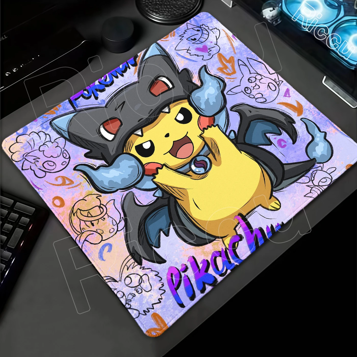 Mouse Pad Gamer Rubber Desk Mat Pikachu Desk Mats Computer Keyboard Pad P-Pokemon PC Accessories Gaming Carpet Kawaii Mousepad