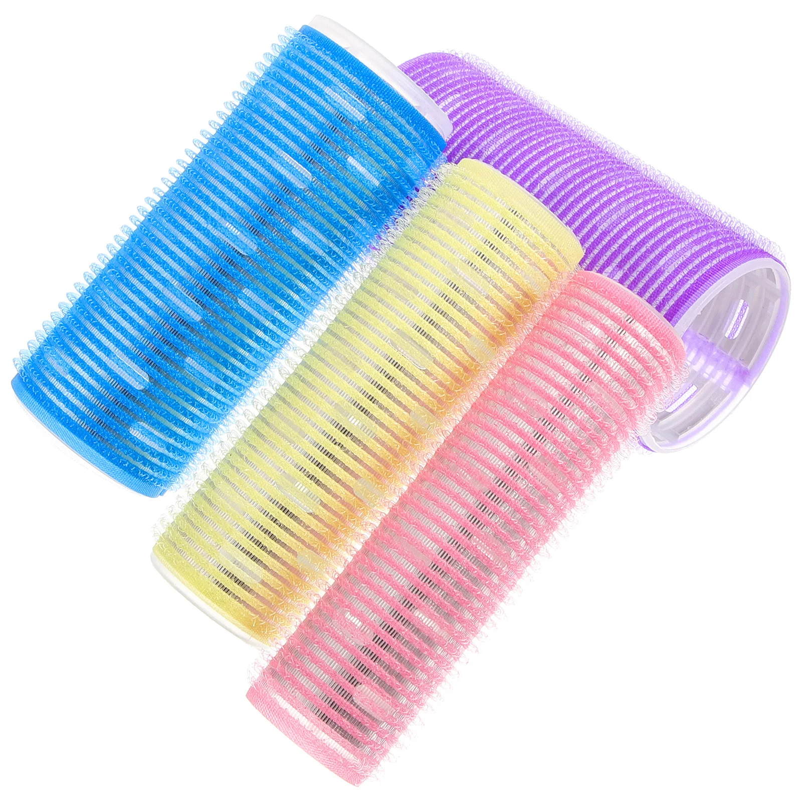 4 Uds. De rizadores para peinar el cabello, juego de rodillos para el cabello reutilizables y autosujeción para mujeres, rizos de aluminio conductores por calor, ondas, rollos Retro para salón