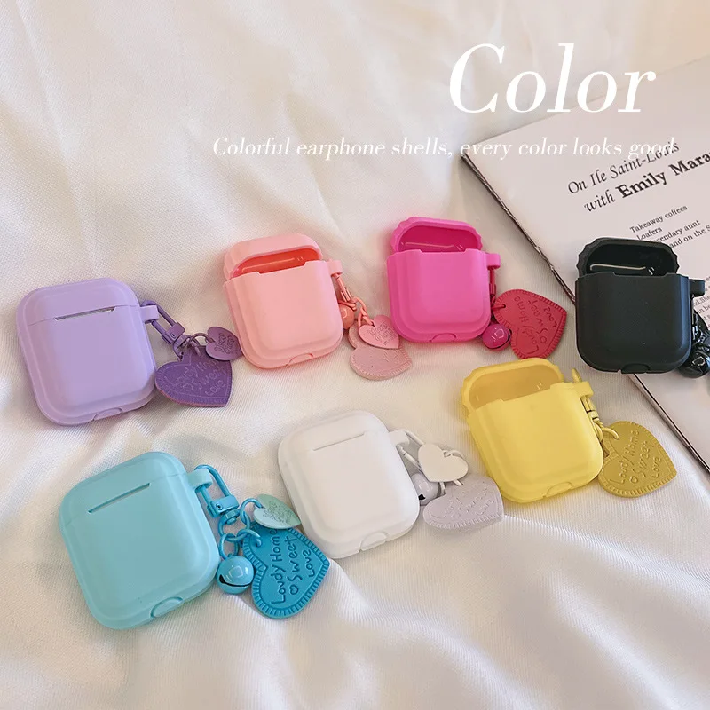 love-pendant-solid-color-headphone-protective-case-for-airpods-pro2-pro3-pro-anti-drop-headphone-case-for-airpods-4-3-1-2pendant