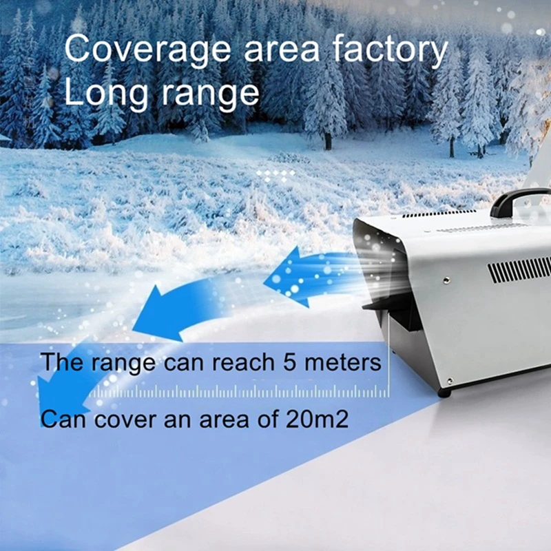 800W 1500W Snow Machine Stage-Specific Snow Sprayer Wedding Simulated Snow Generator