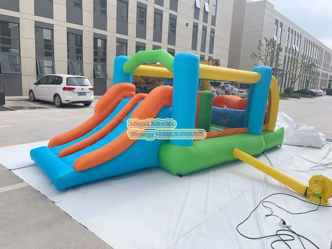 colorful high quality inflatable trampoline inflatable water slide for kids inflatable water slide outdoor climbing wall slide