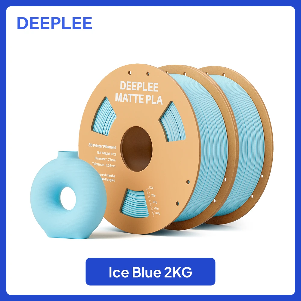 DEEPLEE 2KG mat PLA-filament 1,75 mm 3D-printen voor FDM 3D-printer PLA roze Deeplee-filament