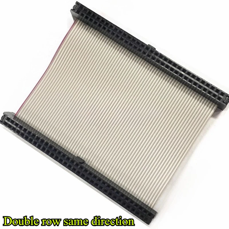 IDC2.0mm spacing Gray Ribbon Cable FC 40P/44P/50P/60P/64P JTAG JLINK download cable length 10cm/15cm/20cm/30cm/40cm/50cm/100cm