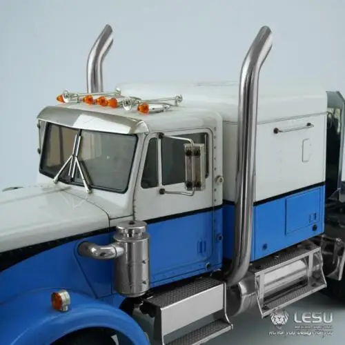 LESU 1/14 RC Model DIY for Tamiyaya American Truck Exhaust Pipe Metal Car Spare Parts TH10209