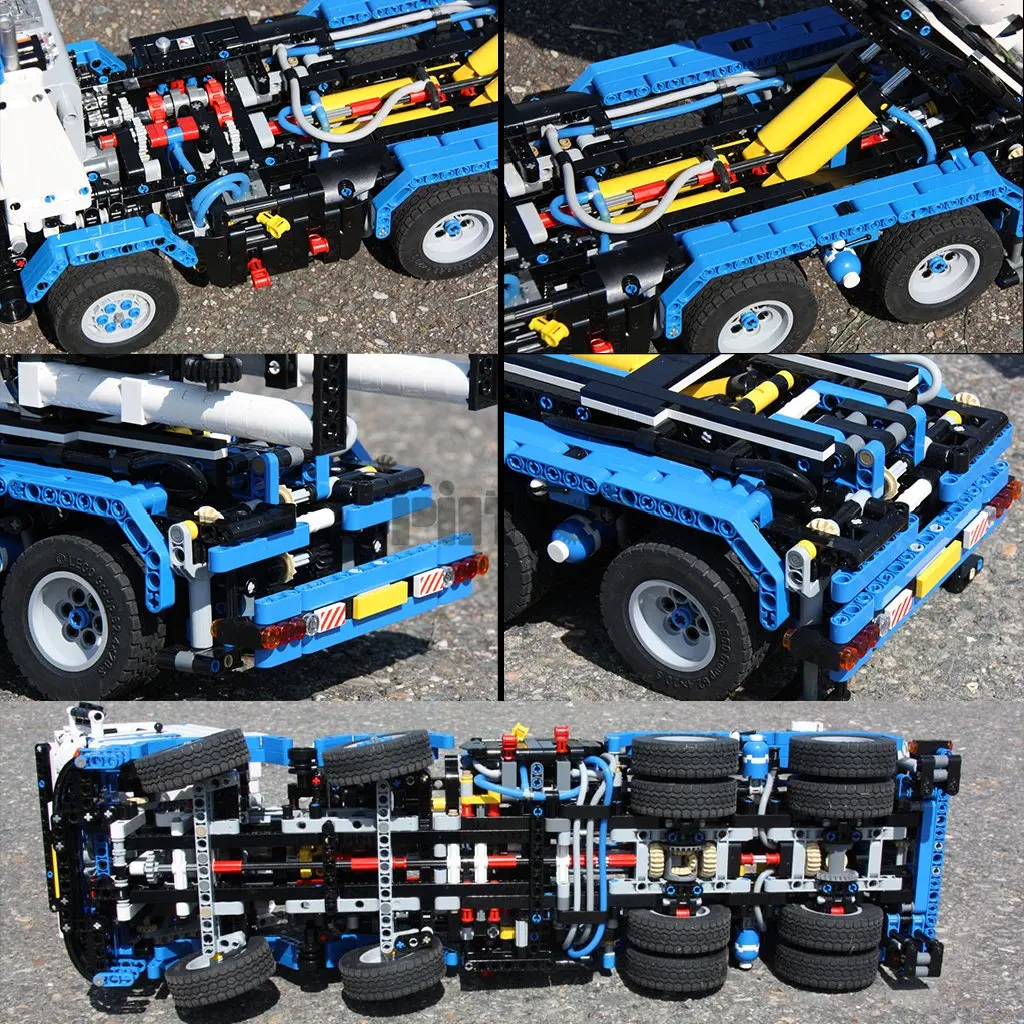 Moc-12901 barn transport truck pneumatic version 2811pcs electronic instructions splicing building block technology assembly