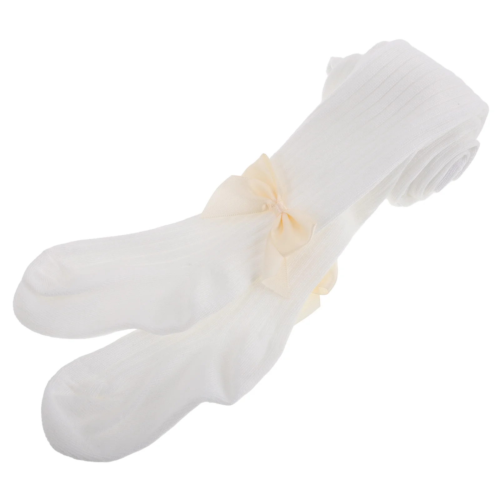 ถุงเท้ายาวแบบรัดข้อเท้าลายริบบิ้นน่ารักสำหรับเด็กผู้หญิง 1 คู่ สำหรับเด็กวัยหัดเดิน ถุงเท้ากันลื่นแบบยาวถึงเข่า เหมาะสำหรับใส่ในฤดูใบไม้ผลิและฤดูใบไม้ร่วง พร้อมโบว์สำหรับเด็กผู้หญิง