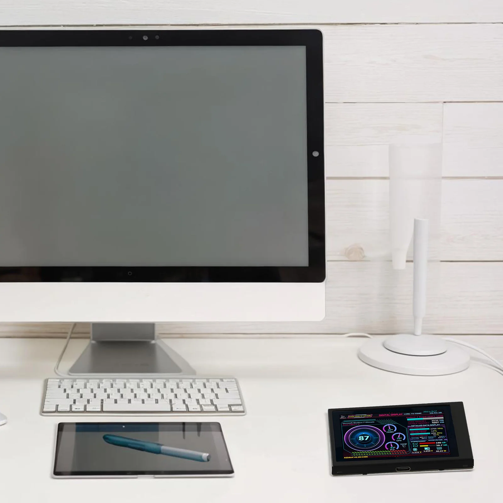 Energy Saving 3.5 Inch Display Horizontal Vertical Switching Multiple Themes Support for windows Compatibility 94.69*58.59*9mm
