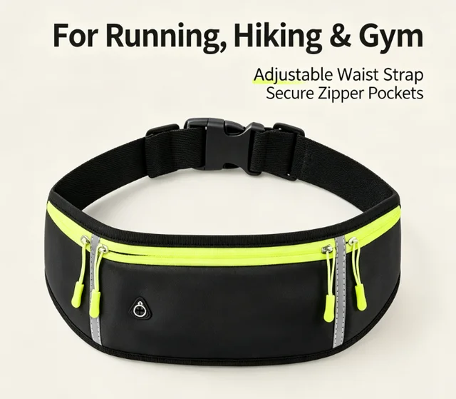 HTMCK Multifunctional Waterproof Waist Bag Portable Fanny Pack Outdoor Running Fitness Phone Belt Bag 2 HTMCK Multifunctional Waterproof Waist Bag Portable Fanny Pack Outdoor Running Fitness Phone Belt Bag 2