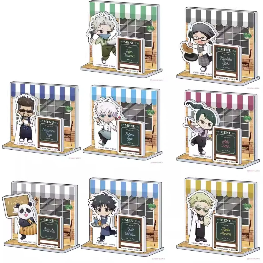 Julongsu kaisen anime periféricos satoru gojo nanami kento mini suporte ornamentos acrílicos modelo coleções bonecas figura presentes