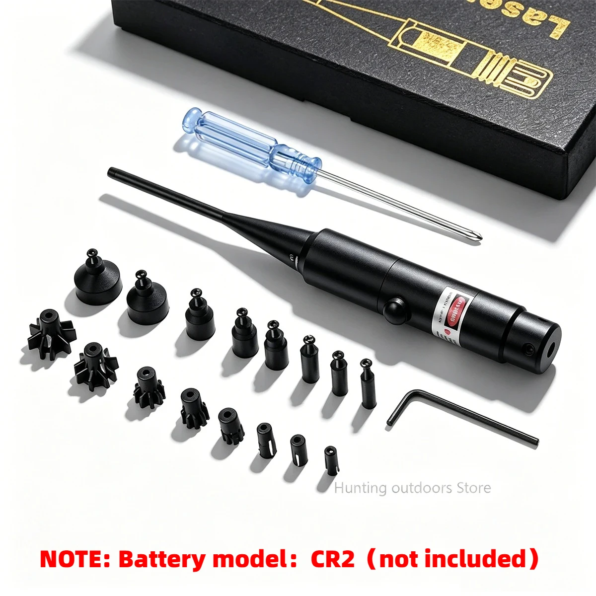 La-ser Boresighter Kit Green Red for .177 to.50 Caliber La-ser Pointer Collimator Universal Bore Sighter Training and Zeroing II