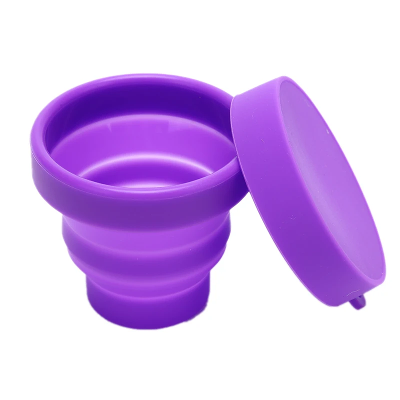 Menstruatie Steriliserende Cup Inklapbare Siliconen Cup Flexibel Om Te Reinigen Menstruatie Cup Recyclebare Camping Opvouwbare Hervulbare Fles