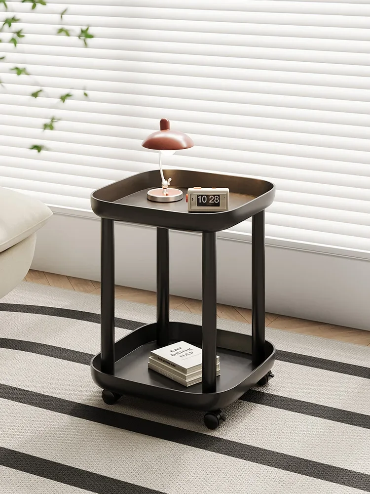 

Sofa Side Few Household Mobile Coffee Table Bedroom Balcony Mini Table Bedside Shelf Modern Simple Small Apartment