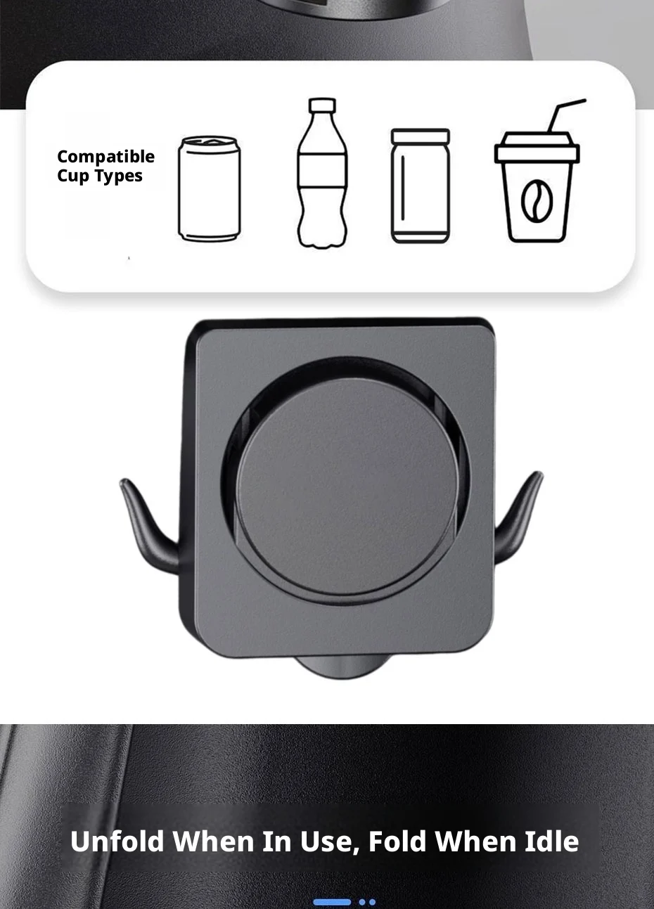 SEAMETAL Auto-Türbecherhalter, universelles Design mit Clip-Haken, Getränkehalter, Organizer, faltbarer Auto- und Motorrad-Wasserbecherhalter – Detail 6