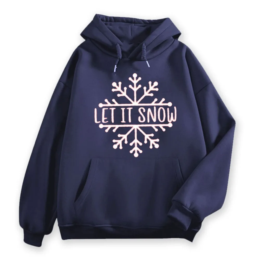 

Let It Snow Sweatshirt Hoodie Let It Snow Shirt Christmas Hoodie Men Unisex Fit Youth Sports Outdoor Wear Street Printed Hoodie