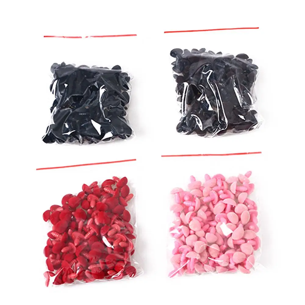 10pcs/bag New  Craft Dolls Accessories Plastic Triangle Nose Bear Buttons Velvet
