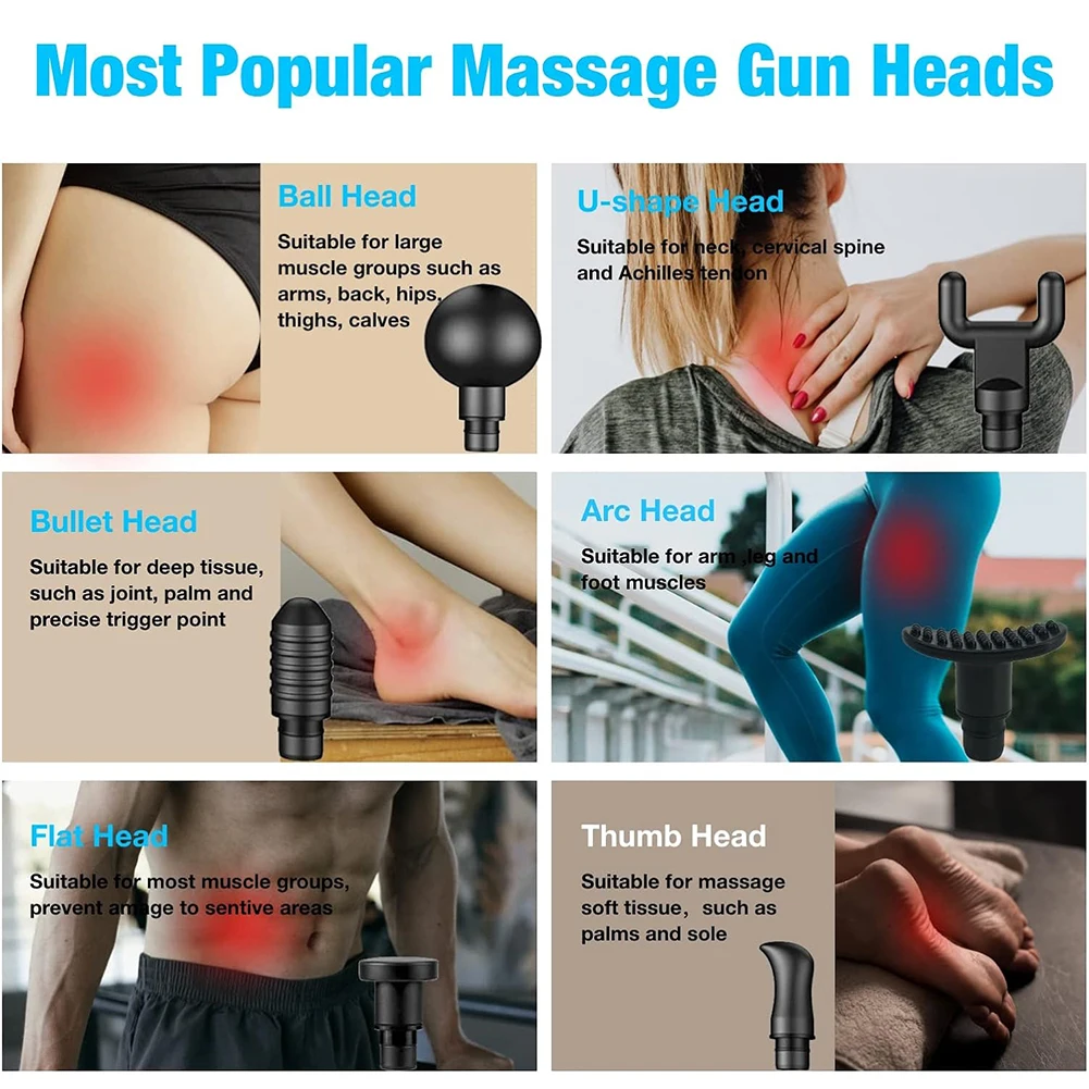 32 speeds LCD Massage gun Electric Fascia Gun Slimming deep muscle Relaxation Percussion Neck Back Foot Shoulder Mini Massager