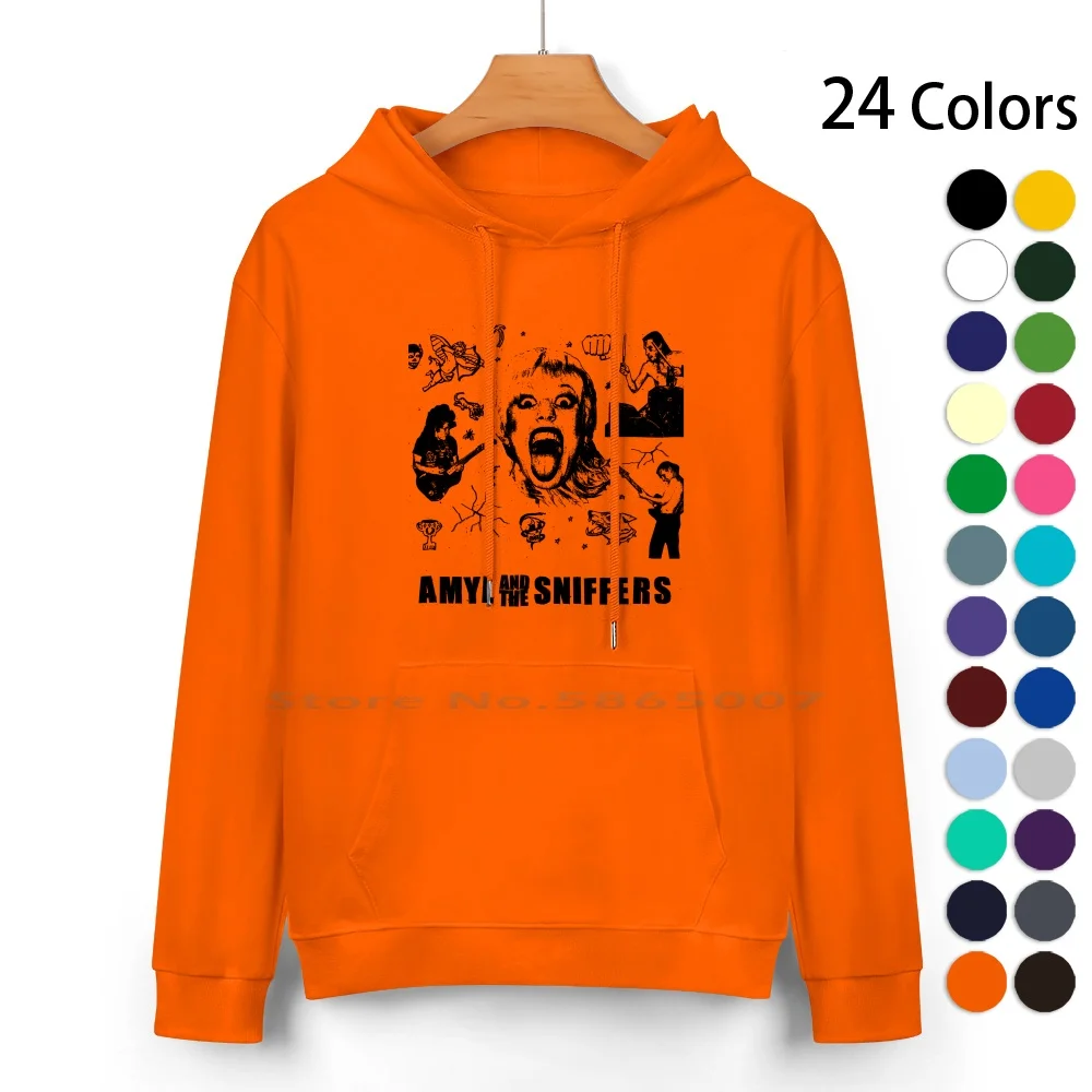 Amyl Show And The Evahn American Tour 2021 Pure Cotton Hoodie Sweater 24 Colors Live Sniffers Concert World Europe Cover Summer